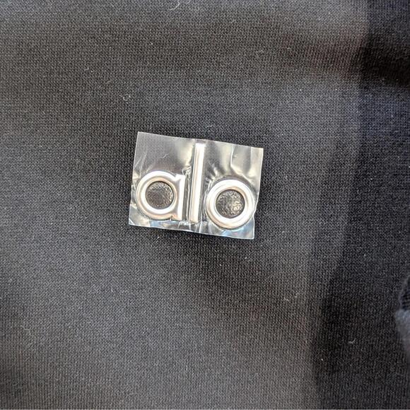 Alo Yoga Accolade Full Zip Hoodie Black Size M Unisex Oversized NWOT - Picture 5 of 9